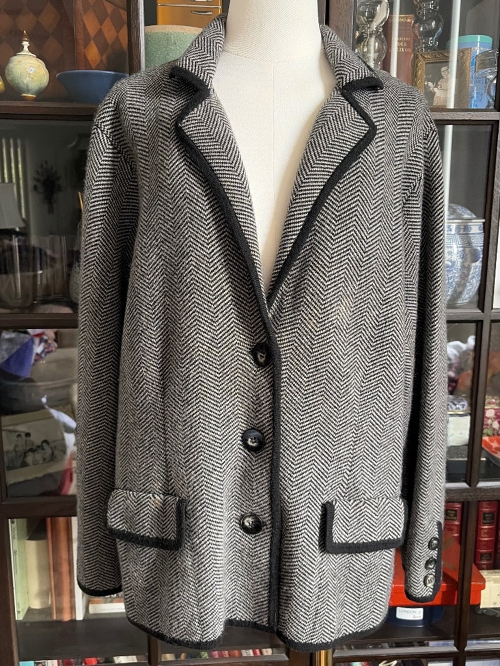 Sutton Studios Cashmere Sweater Blazer 1x